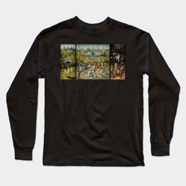 The Garden of Earthly Delights -  Hieronymus Bosch Long Sleeve T-Shirt by themasters